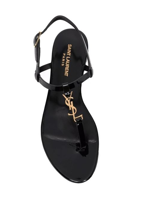 Cassandra logo plaque sandals Saint Laurent | 659817B8IKK1000